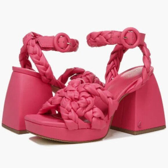 Circus by Sam Edelman Flamingo Pink Mable Ankle Strap Sandals Women's Size:7 NIB - Picture 1 of 9